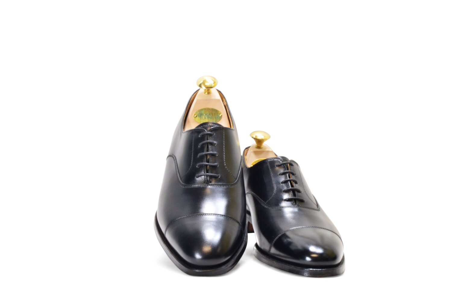 crockett-and-jones-connaught-oxford-black-calf — Sky Valet Shoes